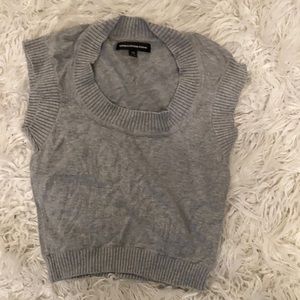 Crop sweater vest